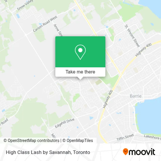 High Class Lash by Savannah map