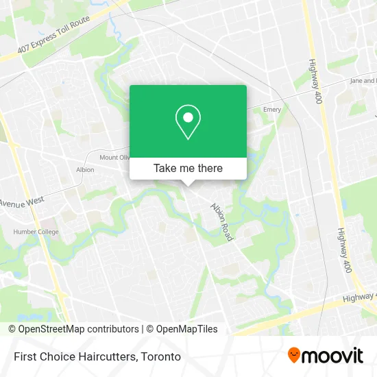 First Choice Haircutters map