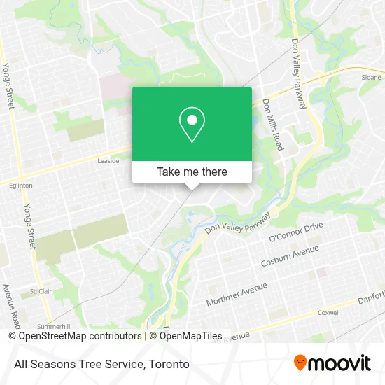 All Seasons Tree Service map