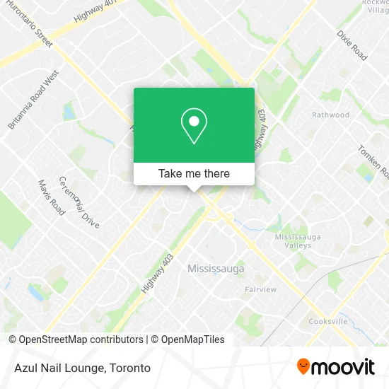 Azul Nail Lounge map