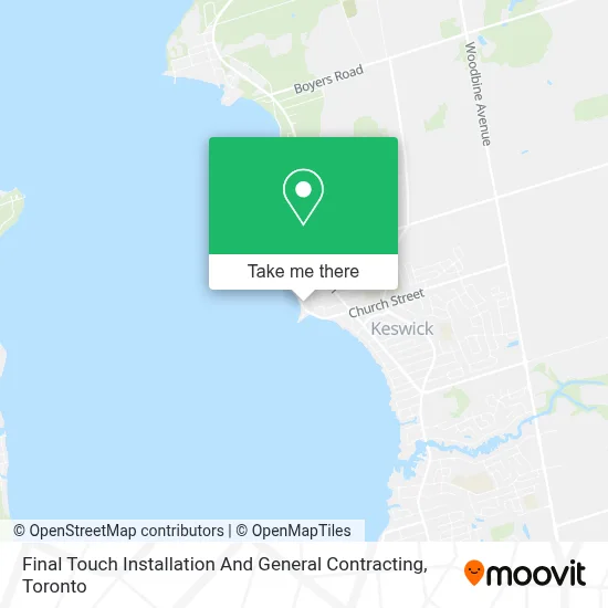 Final Touch Installation And General Contracting map