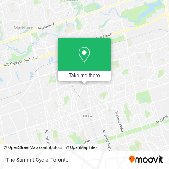 The Summit Cycle map