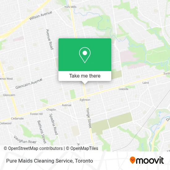 Pure Maids Cleaning Service map