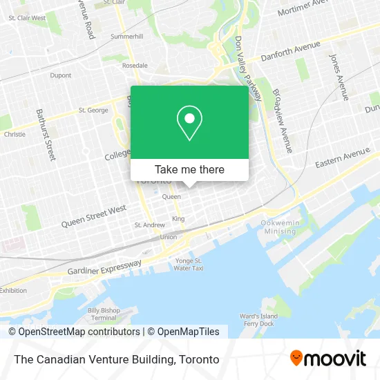 The Canadian Venture Building map