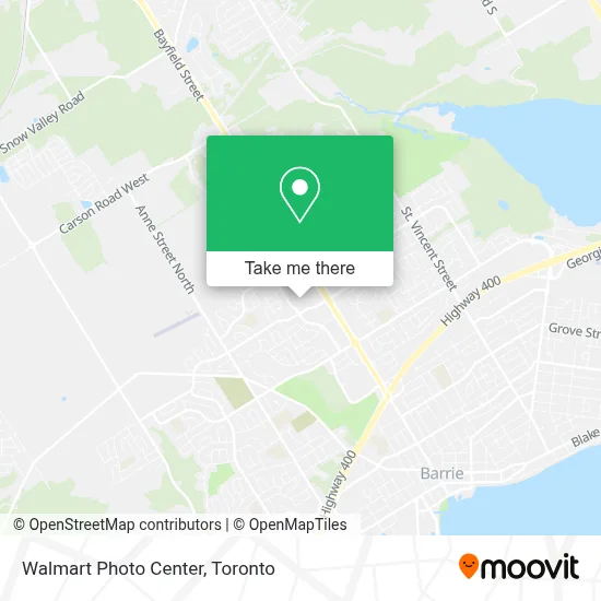 Walmart Photo Center map