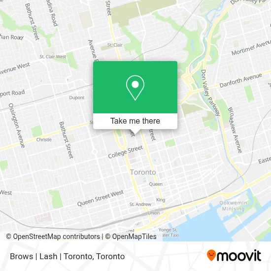 Brows | Lash | Toronto map
