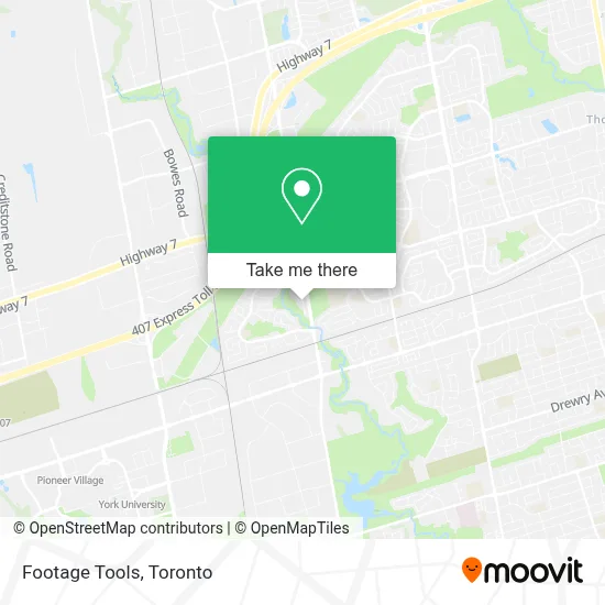 Footage Tools map