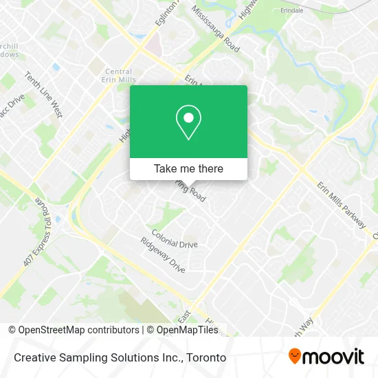 Creative Sampling Solutions Inc. map