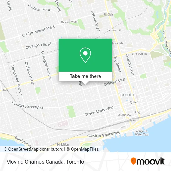 Moving Champs Canada map