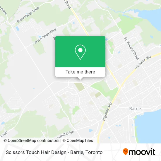Scissors Touch Hair Design - Barrie map