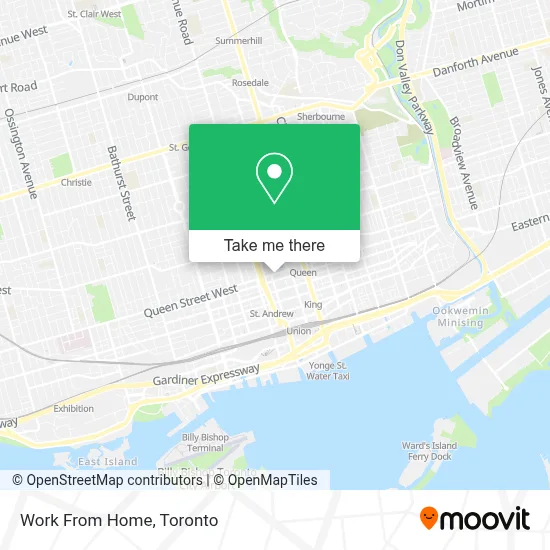Work From Home map