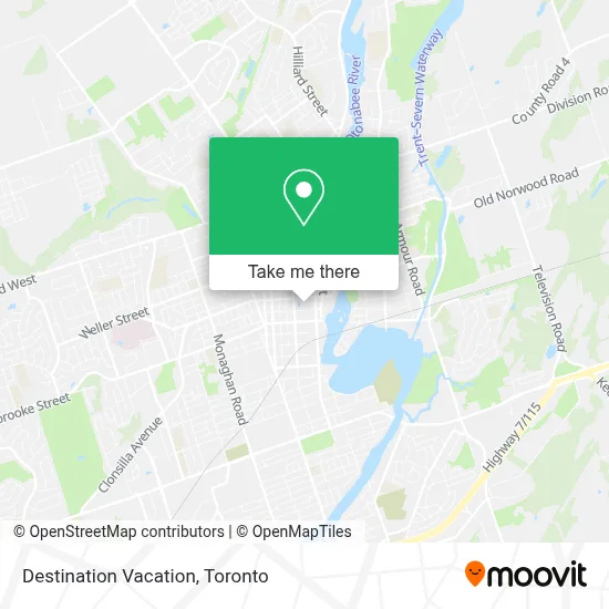Destination Vacation map