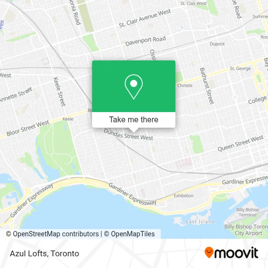 Azul Lofts map
