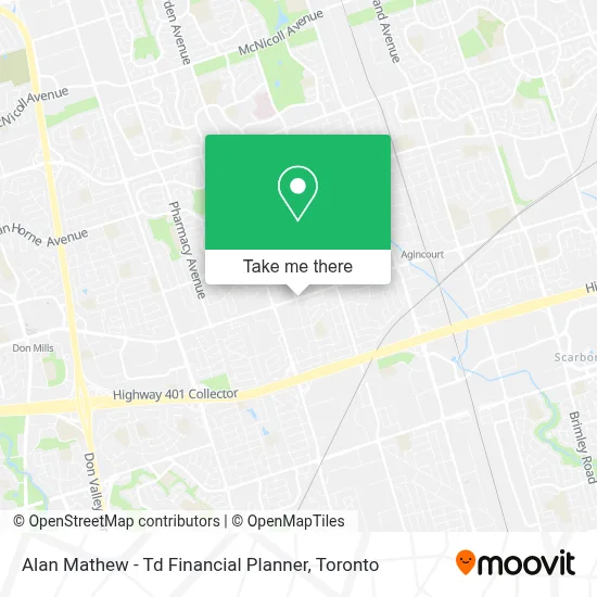 Alan Mathew - Td Financial Planner map