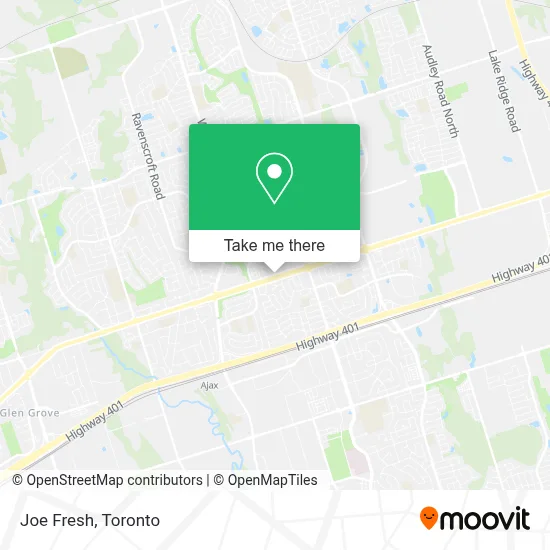 Joe Fresh map