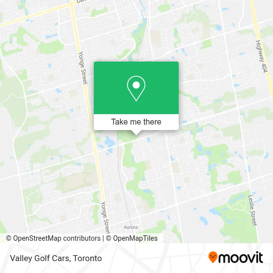 Valley Golf Cars map