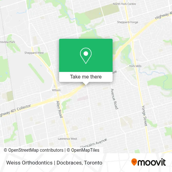 Weiss Orthodontics | Docbraces map