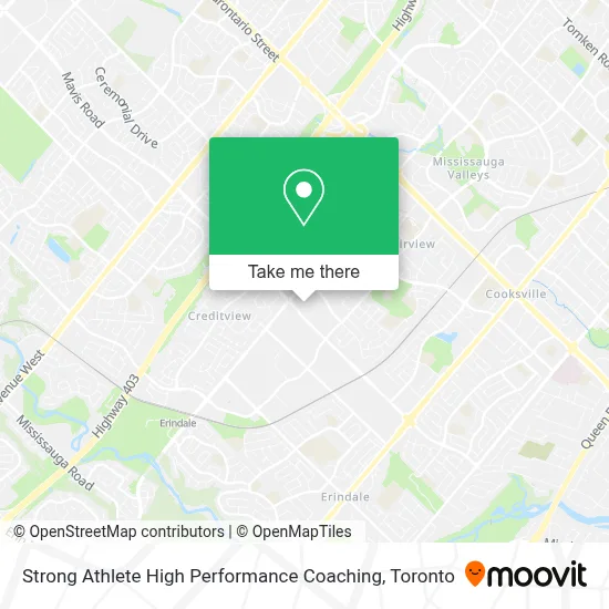 Strong Athlete High Performance Coaching map