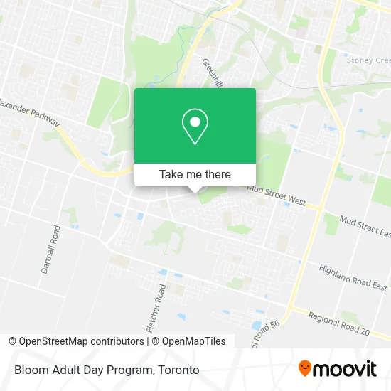 Bloom Adult Day Program map