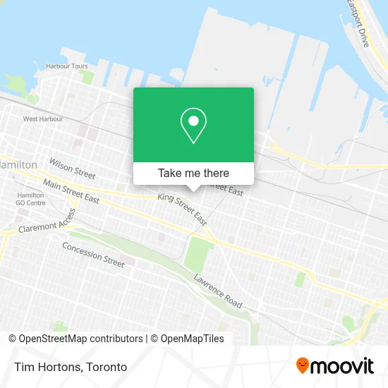 Tim Hortons map