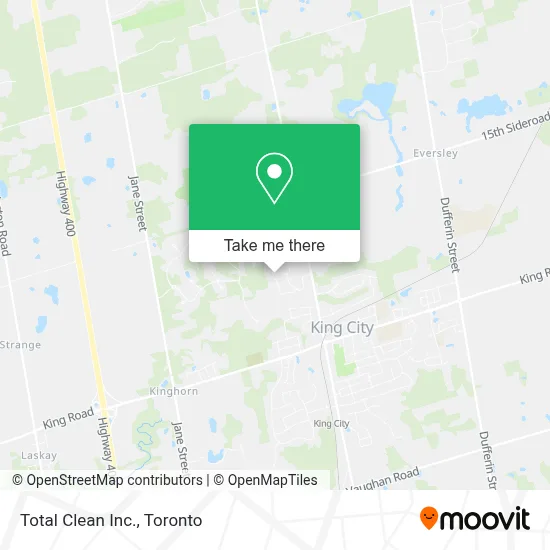 Total Clean Inc. map
