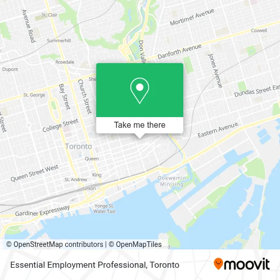 Essential Employment Professional map