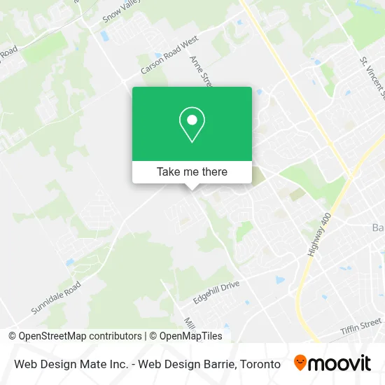 Web Design Mate Inc. - Web Design Barrie map