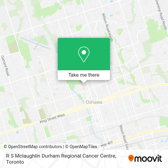 R S Mclaughlin Durham Regional Cancer Centre map