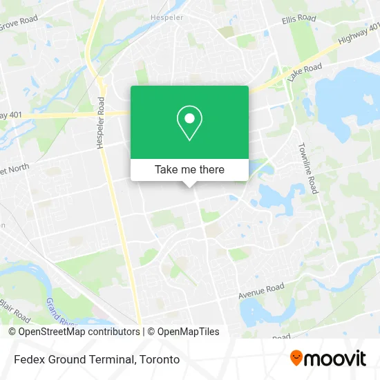 Fedex Ground Terminal map