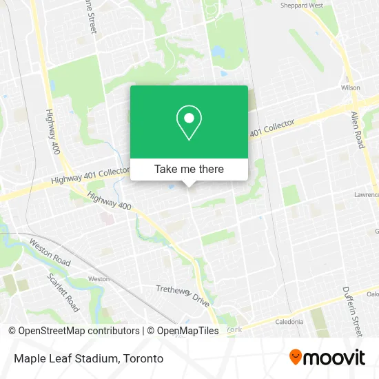 Maple Leaf Stadium map