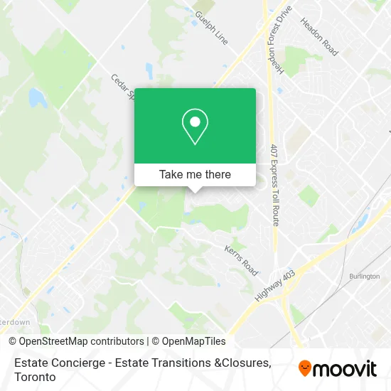 Estate Concierge - Estate Transitions &Closures map