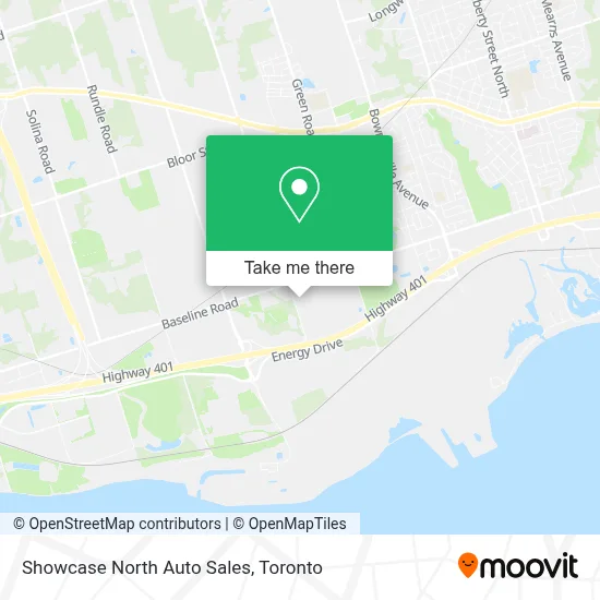 Showcase North Auto Sales map