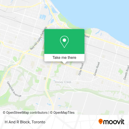 H And R Block map