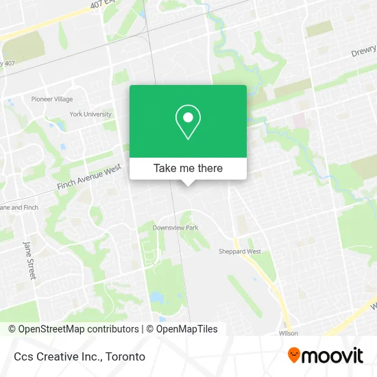 Ccs Creative Inc. map