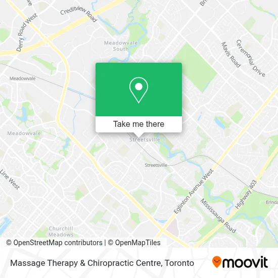 Massage Therapy & Chiropractic Centre map
