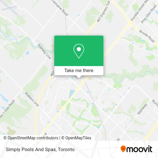 Simply Pools And Spas map