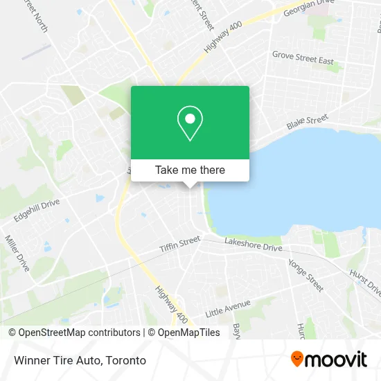 Winner Tire Auto map
