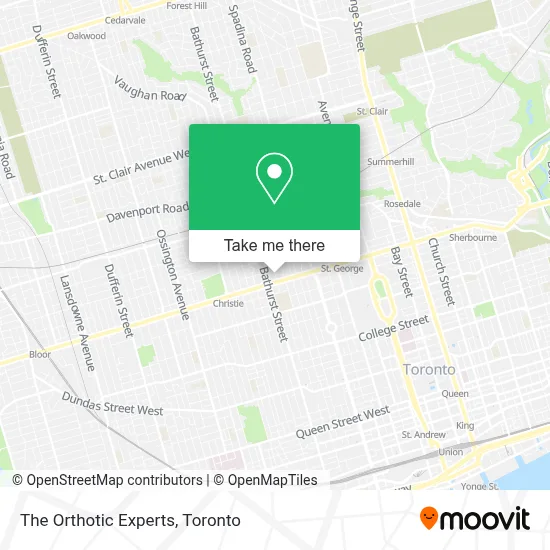 The Orthotic Experts map