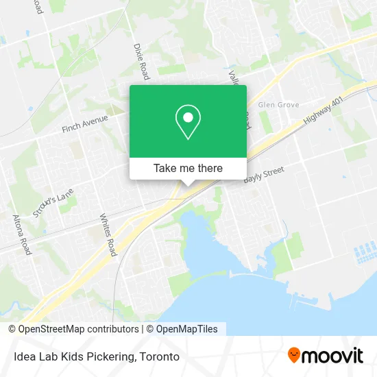 Idea Lab Kids Pickering map