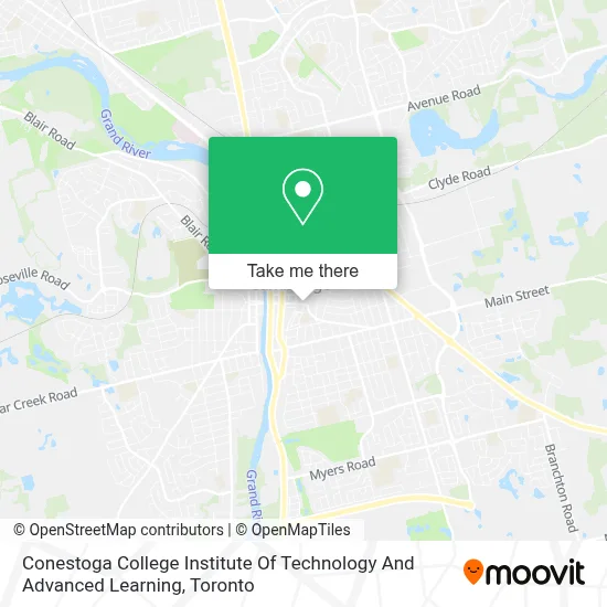 Conestoga College Institute Of Technology And Advanced Learning map