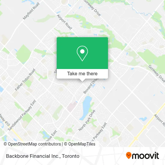 Backbone Financial Inc. map