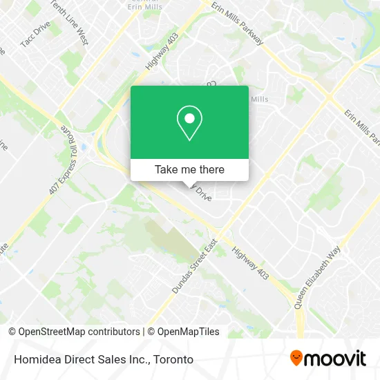 Homidea Direct Sales Inc. map