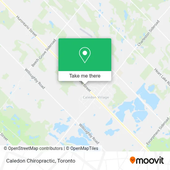 Caledon Chiropractic map