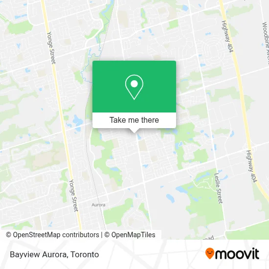 Bayview Aurora map