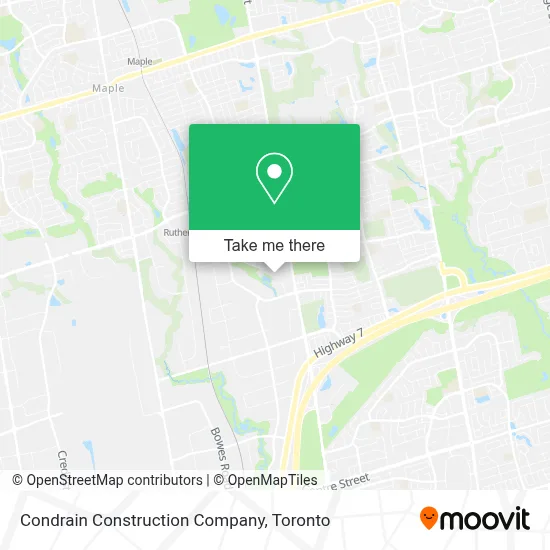 Condrain Construction Company map