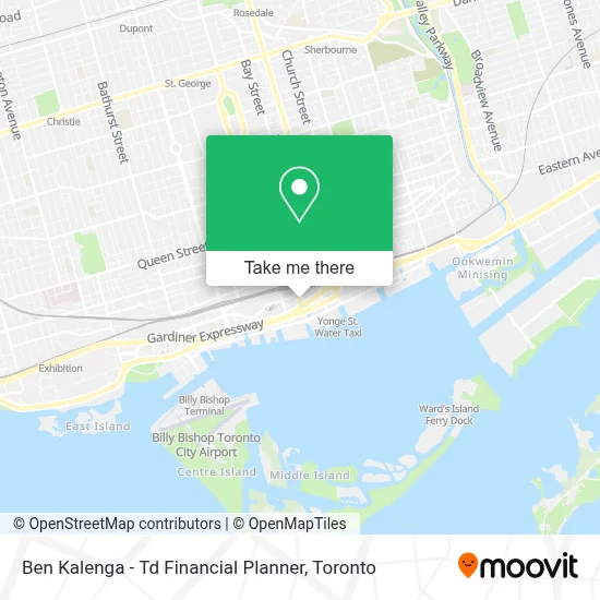 Ben Kalenga - Td Financial Planner map
