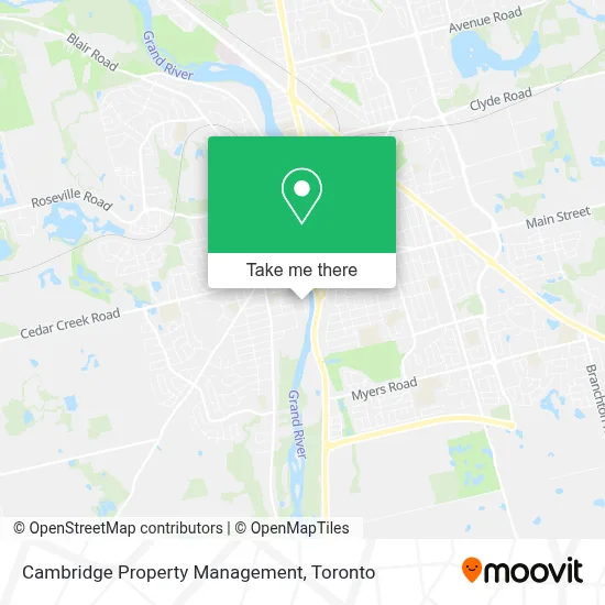 Cambridge Property Management map