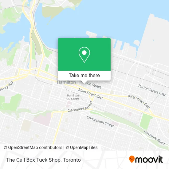 The Call Box Tuck Shop map