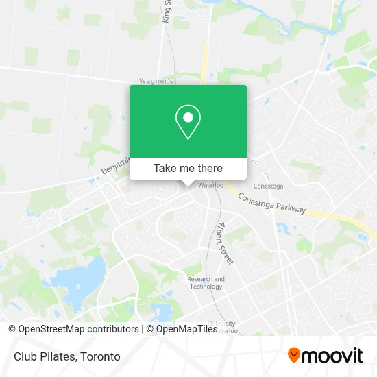 Club Pilates map