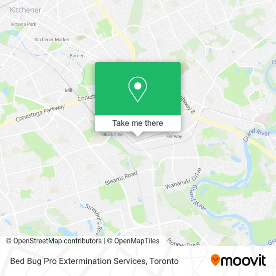 Bed Bug Pro Extermination Services map